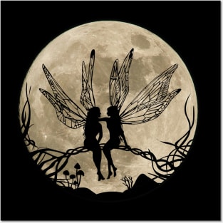Fairy Moon Posters and Art